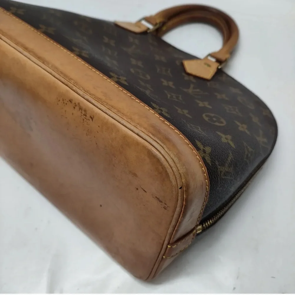 Louis Vuitton LV Hand Bag Alma Brown Monogram - Picture 9 of 17